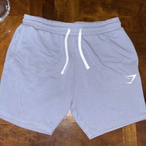 Men’s medium purple-gray terry GymShark workout/lounge shorts